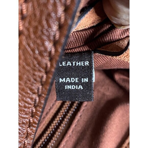 Frye Womens Db323 Shoulder Bag Brown Leather Snap Phone Pocket M New - Picture 11 of 12